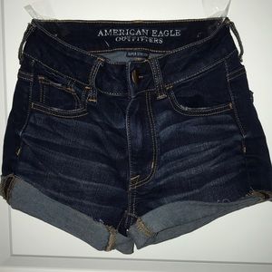 HI-RISE SHORTIE AMERICAN EAGLE SHORTS